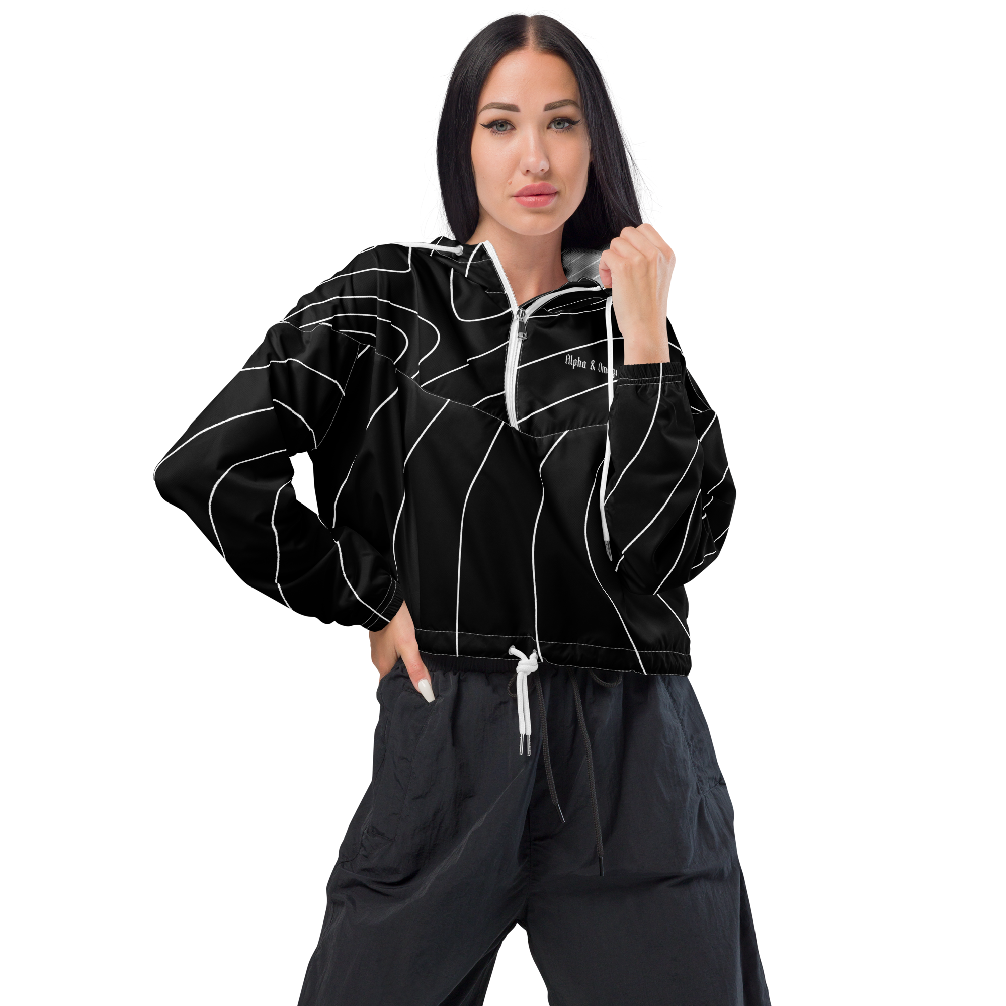 Alpha Omega - Cropped Windbreaker